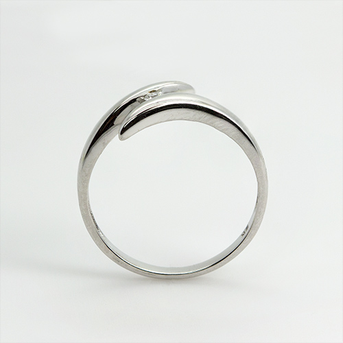 Zaveris Tension Set 9 Carat White Gold Diamond Ring