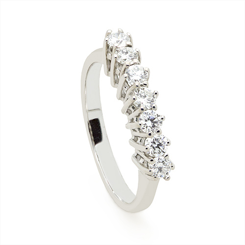 Zaveris 18 Carat White Gold and Diamond Ring