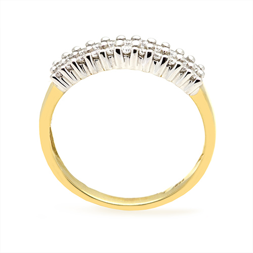 Zaveris 18 Carat Solid Yellow Gold Eternity Diamond Ring