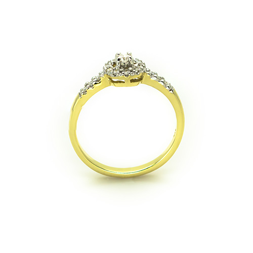 Zaveris Spectacular Diamond Engagement Ring In 9ct Yellow Gold