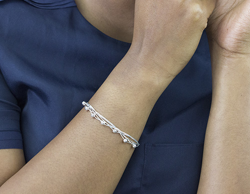 Zaveris Sterling Silver Strand Layered Bracelet