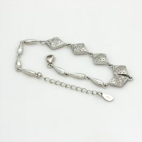 Sterling Silver Cubic Zircon Bracelet