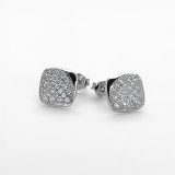 Stylish Silver Zircon Studs
