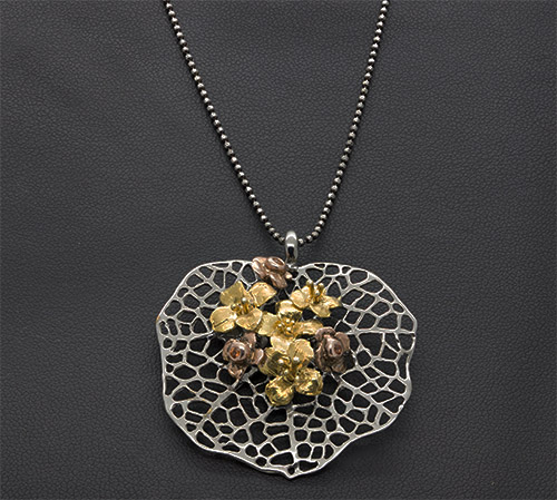 Zaveris Sterling Silver Yellow Sapphire Necklace