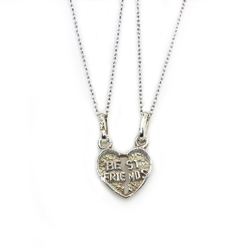 Zaveris Sterling Silver Best Friend Pendant