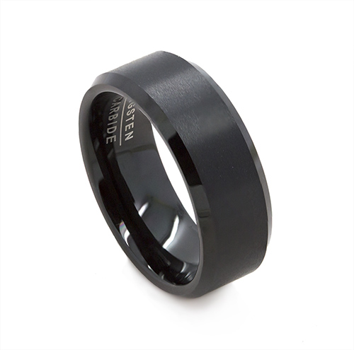 Zaveris Tungsten Carbide 8mm Wedding Ring