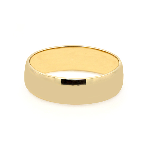 Zaveris 6mm 18 Carat Yellow Gold Ring