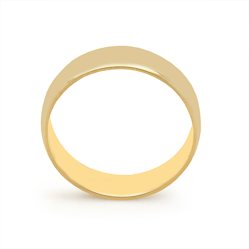 Zaveris 6mm 18 Carat Yellow Gold Ring
