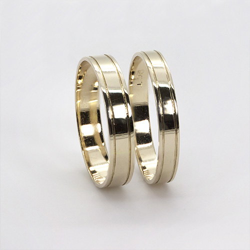 Zaveris 9 Carat Yellow Gold Aberdare Wedding Bands