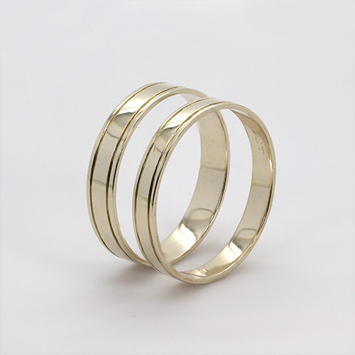Zaveris 9 Carat Yellow Gold Aberdare Wedding Bands