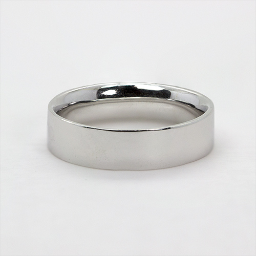 Zaveris 18 Carat Solid White Gold Men's Wedding Ring