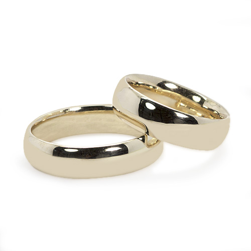 Zaveris 9 Carat Yellow Gold Classic Pristine Wedding Bands