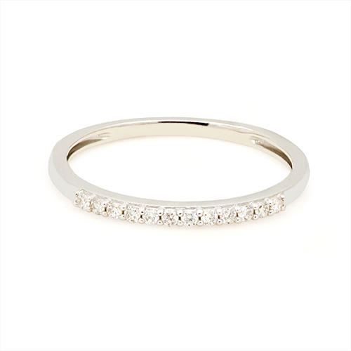 Zaveris 18 Carat White Gold Eternity Diamond Wedding Ring