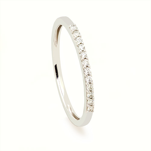 Zaveris 18 Carat White Gold Eternity Diamond Wedding Ring