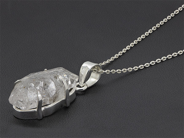 Zaveris Sterling Silver Herkimer Necklace