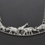 Zaveris Big Five Africa Sterling Silver Necklace
