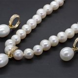 Yellow Gold Pearl and Diamond Set
