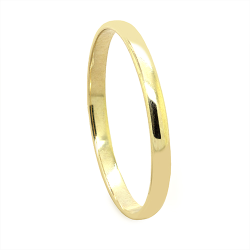 Zaveris 9 Carat 2mm Yellow Gold Wedding Band