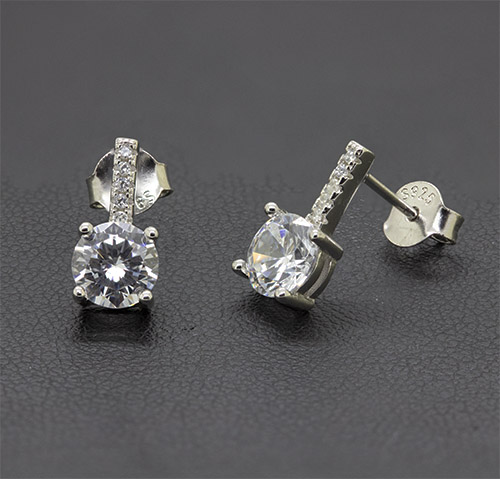 Zaveris Sterling Silver Shimmering Satellite Pendant Set