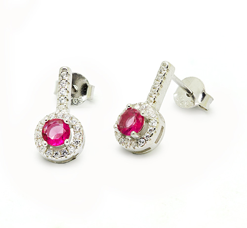Zaveris Sterling Silver Cubic Zirconia Radiance Pendant Set