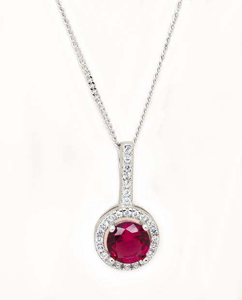 Zaveris Sterling Silver Cubic Zirconia Radiance Pendant Set