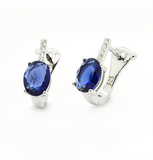 Zaveris Sterling Silver Cubic Zirconia Serenity Pendant Set