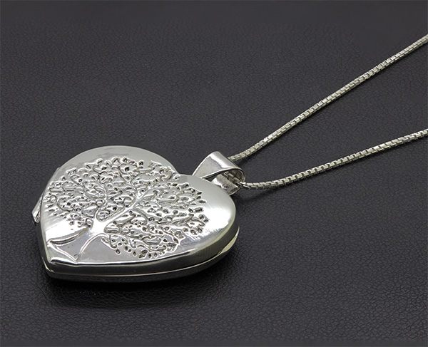 Zaveris Sterling Silver Tree of Life Locket