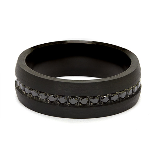 Zaveris Tungsten Carbide Eternity 8mm Ring