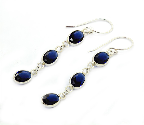 Zaveris Sterling Silver Zirconia Earrings