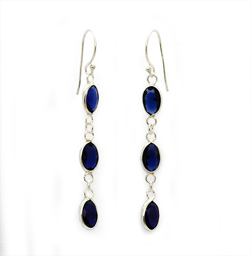 Zaveris Sterling Silver Zirconia Earrings