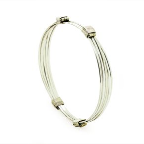 Sterling Silver Knot Bangle Bracelet