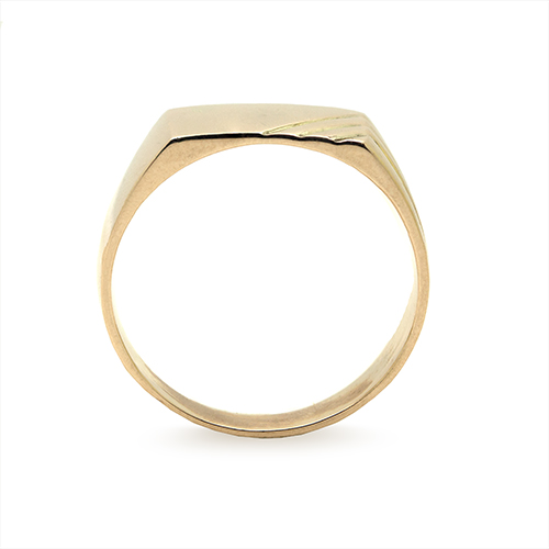 Zaveris 9K Yellow Gold Modern Geometric Ring