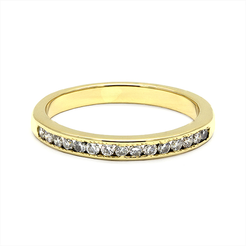 Zaveris Eternal 18ct Yellow Gold Diamond Wedding Band