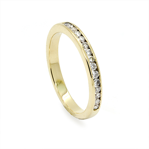 Zaveris Eternal 18ct Yellow Gold Diamond Wedding Band