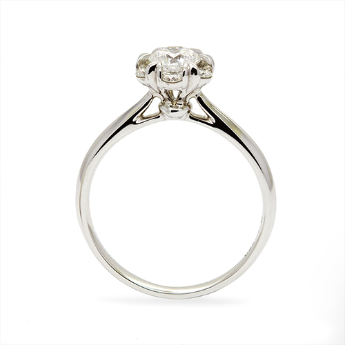 Zaveris 18 Carat Halo Flower Lab-Grown Diamond Ring