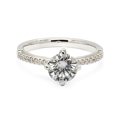 Zaveris 18 Carat White Gold Radiance Lab-Grown Diamond Ring