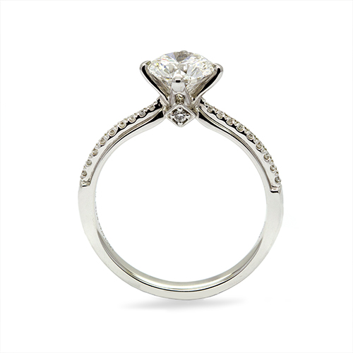 Zaveris 18 Carat White Gold Radiance Lab-Grown Diamond Ring