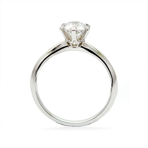 Zaveris 18 Carat White Gold Lab-Grown Diamond Solitaire Ring